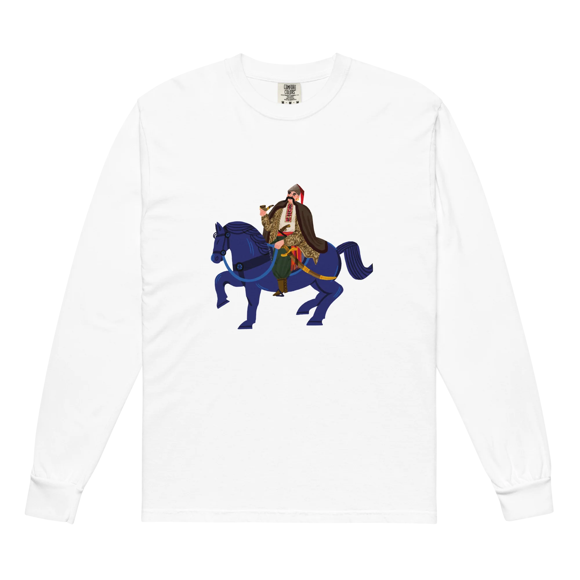 Large-print Cossack Long Sleeve