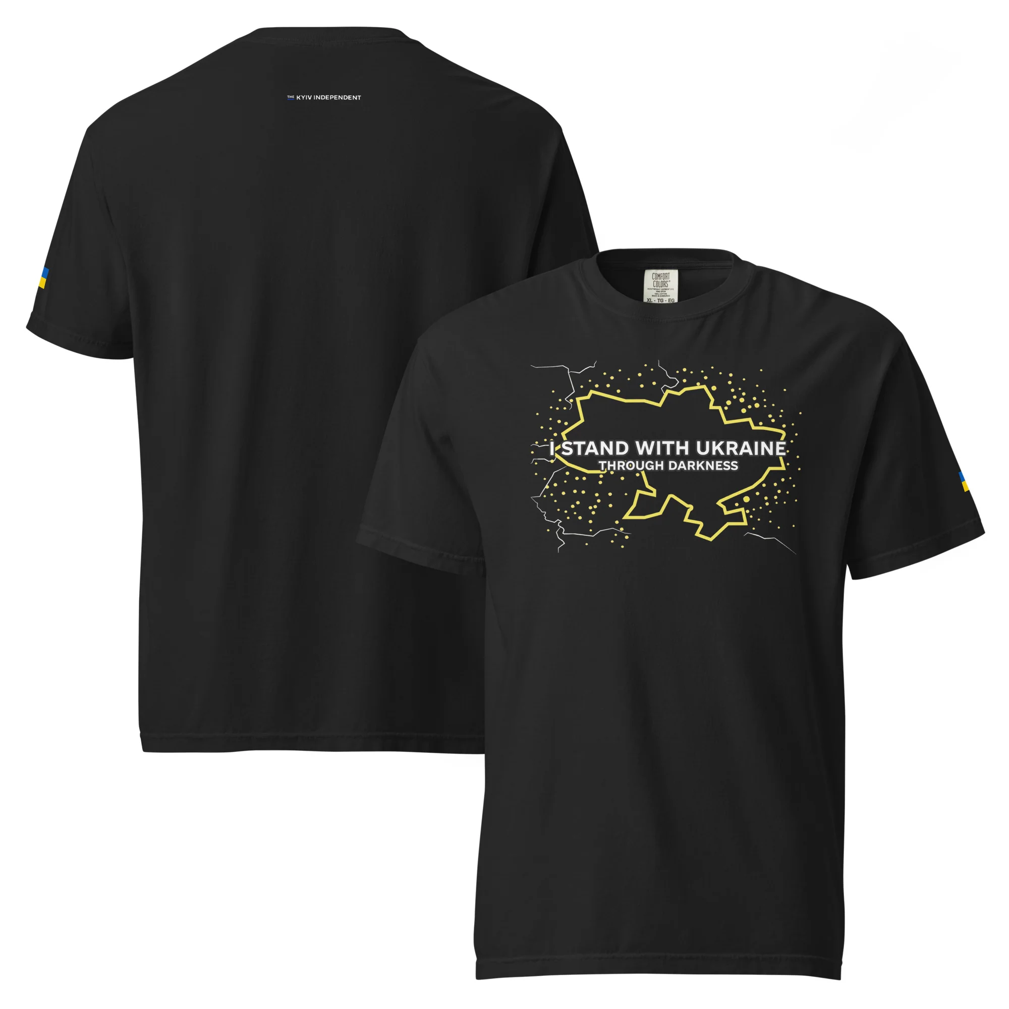 I Stand With Ukraine Through Darkness T-shirt - Image 3