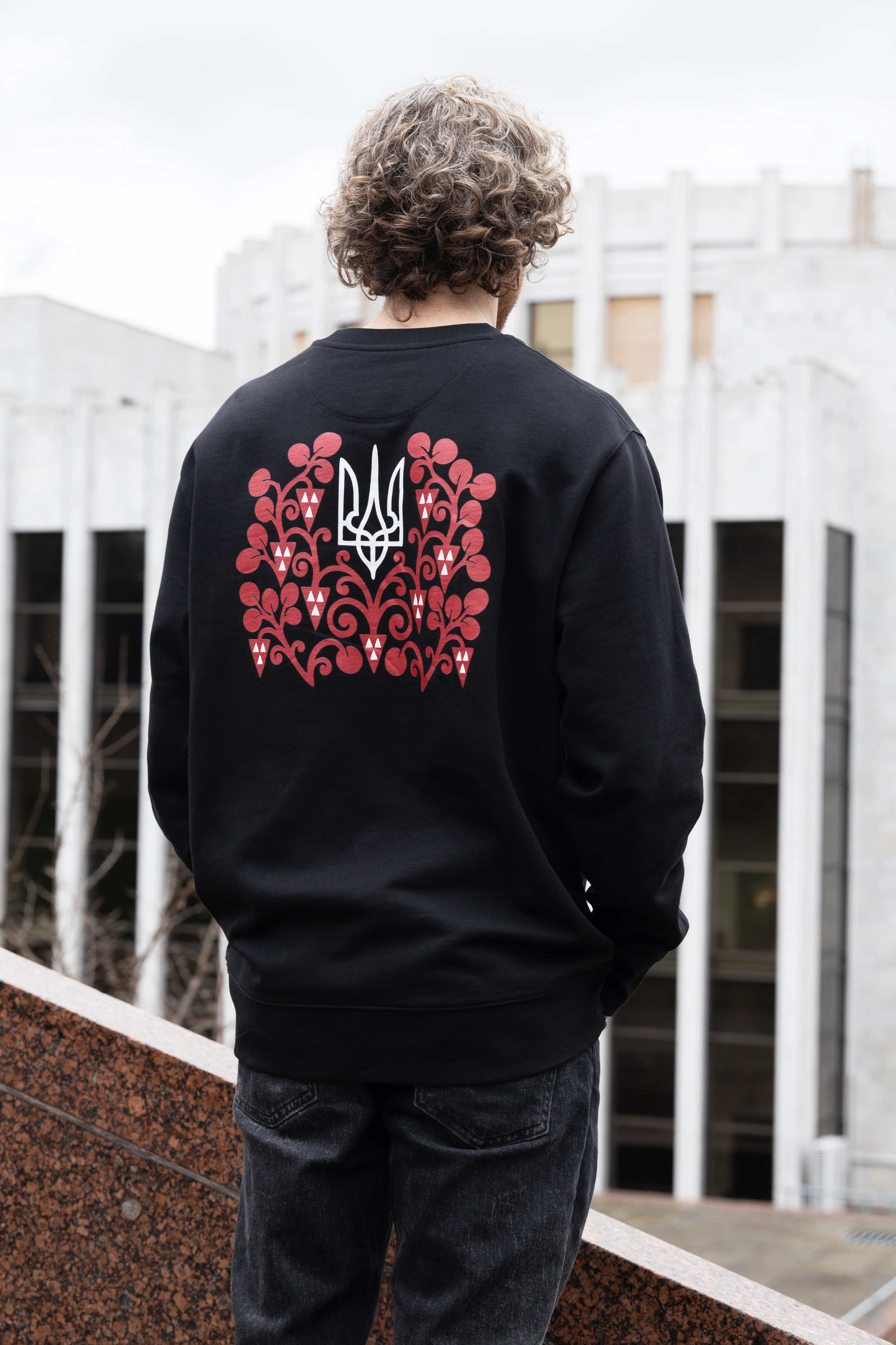 Kyiv Chestnut & Krychevsky Sweatshirt (Red) - Image 3
