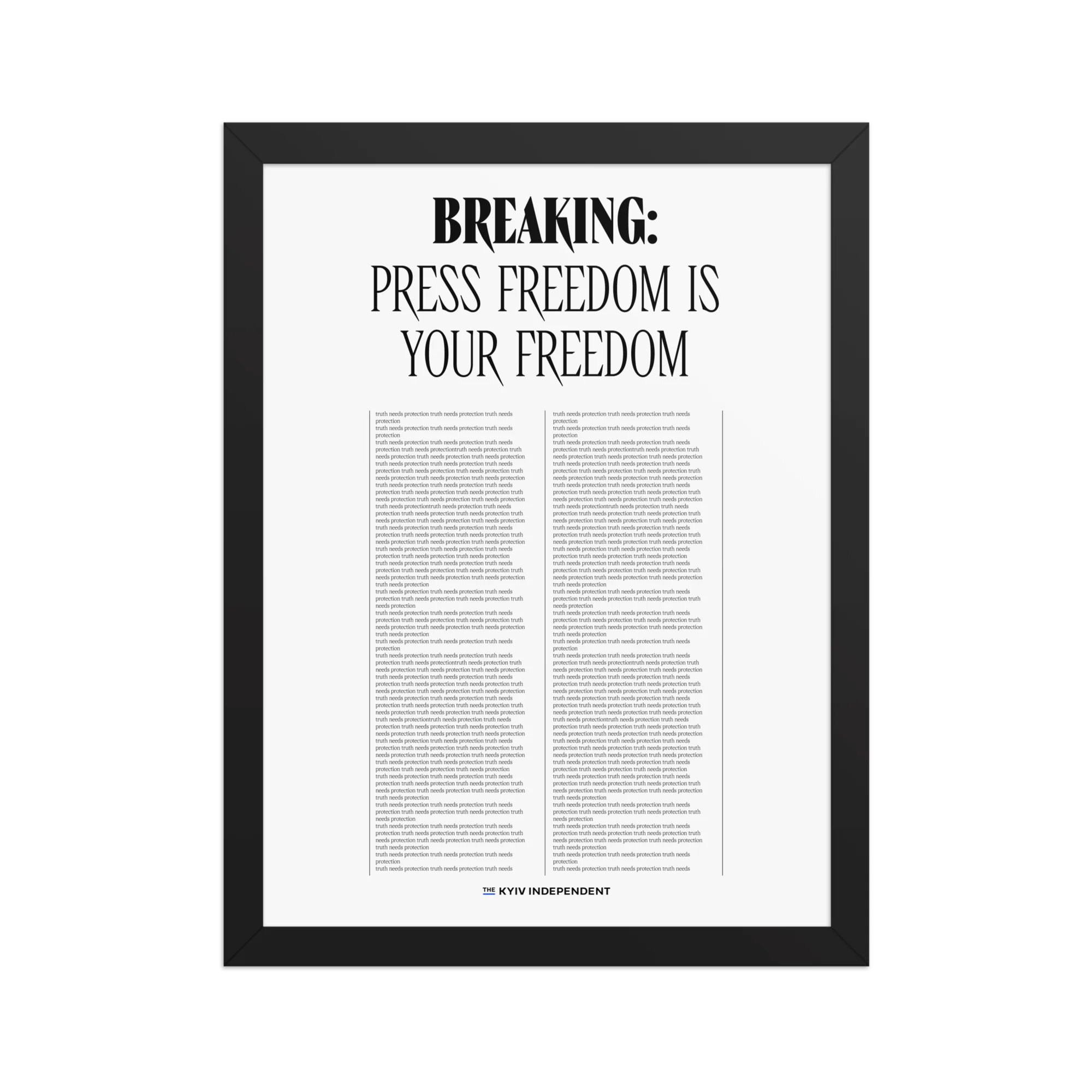 Press Freedom is Your Freedom Poster (30×40 cm)