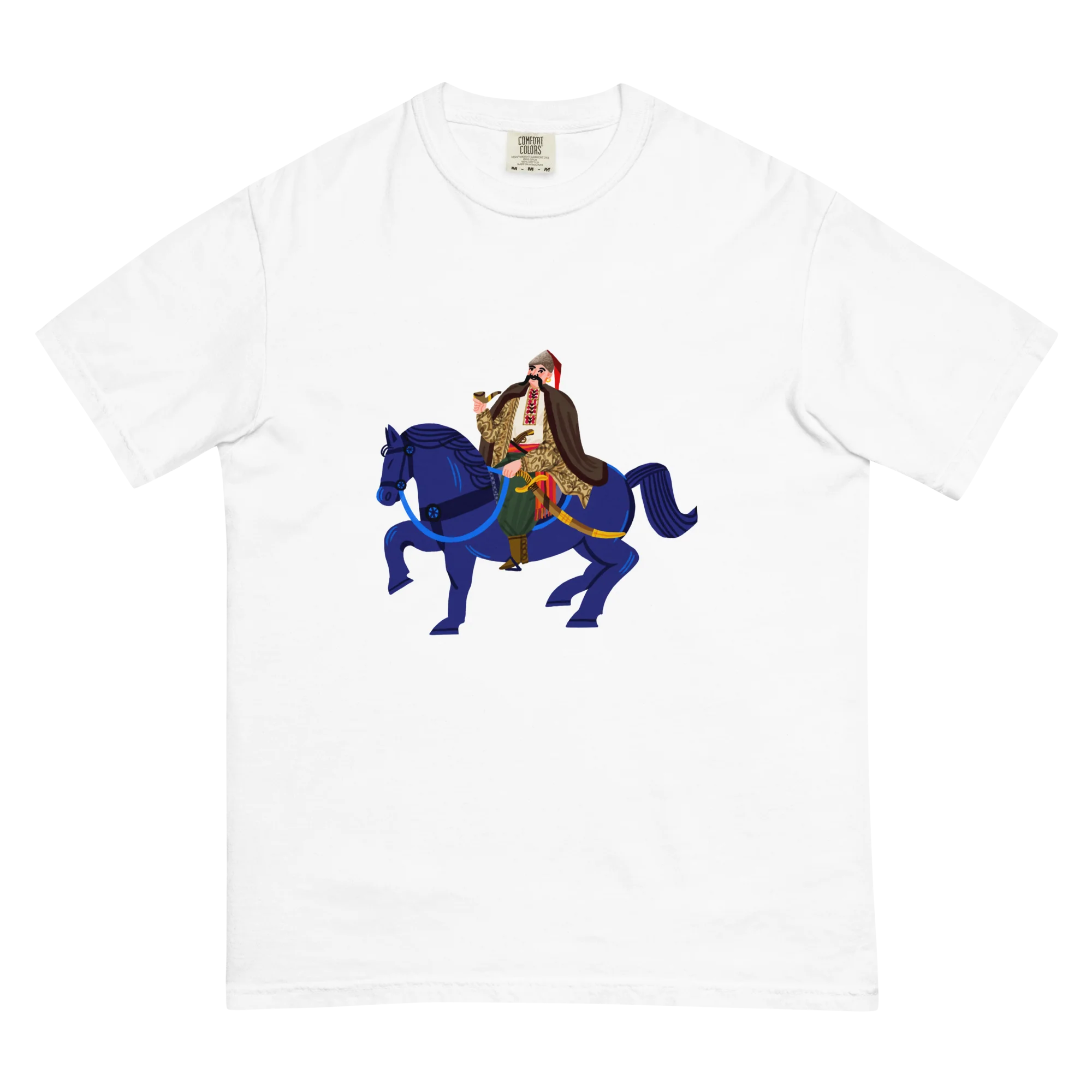 Large-print Cossack T-shirt