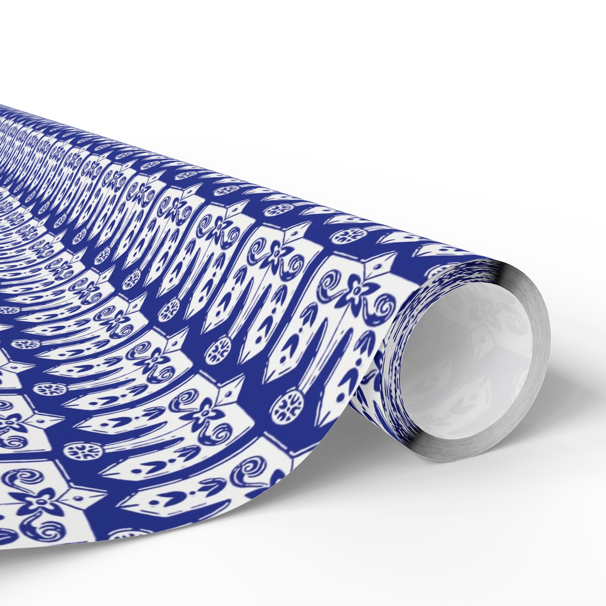 Tryzub Wrapping Paper (Blue) - Image 3